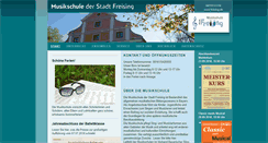 Desktop Screenshot of musikschule.freising.de
