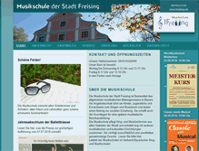 Tablet Screenshot of musikschule.freising.de